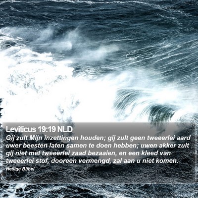 Leviticus 19:19 NLD Bible Verse Image