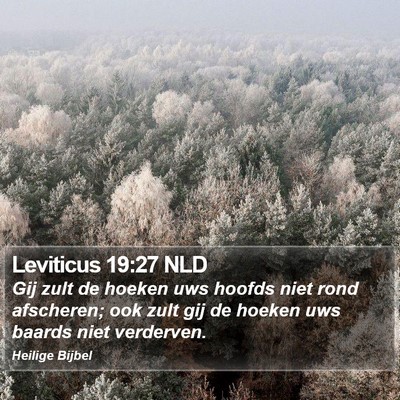 Leviticus 19:27 NLD Bible Verse Image