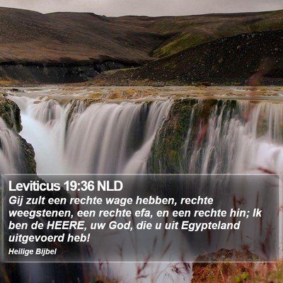 Leviticus 19:36 NLD Bible Verse Image