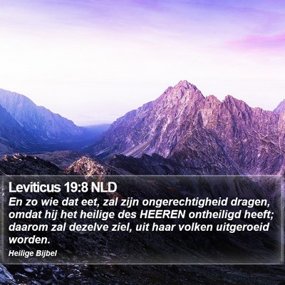 Leviticus 19:8 NLD Bible Verse Image