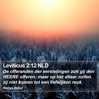 Leviticus 2:12 NLD Bible Verse Image