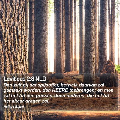 Leviticus 2:8 NLD Bible Verse Image