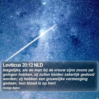 Leviticus 20:12 NLD Bible Verse Image