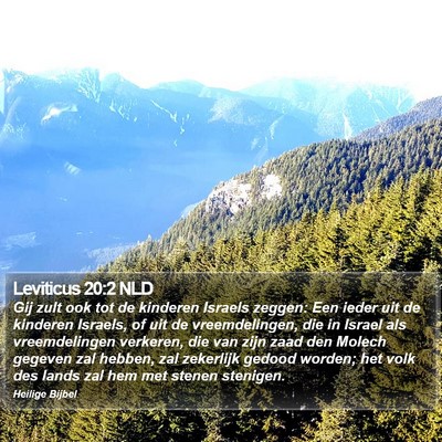 Leviticus 20:2 NLD Bible Verse Image