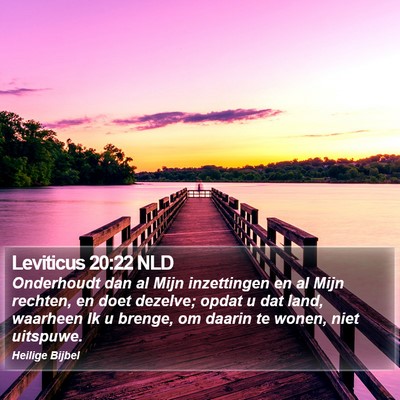 Leviticus 20:22 NLD Bible Verse Image