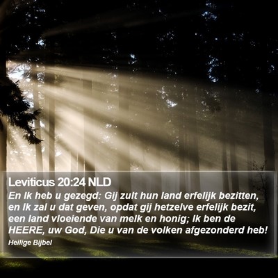 Leviticus 20:24 NLD Bible Verse Image