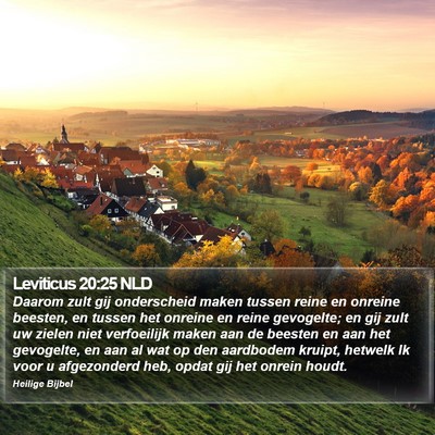Leviticus 20:25 NLD Bible Verse Image