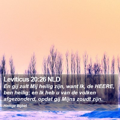 Leviticus 20:26 NLD Bible Verse Image