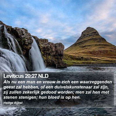 Leviticus 20:27 NLD Bible Verse Image