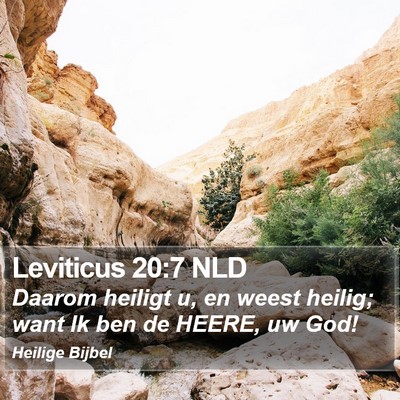 Leviticus 20:7 NLD Bible Verse Image