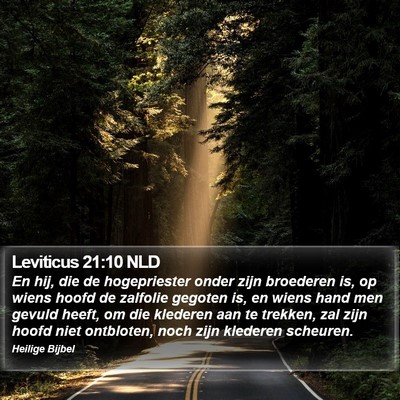 Leviticus 21:10 NLD Bible Verse Image