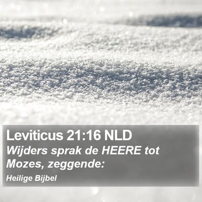 Leviticus 21:16 NLD Bible Verse Image