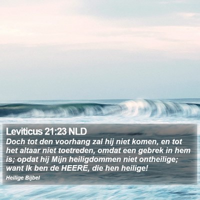 Leviticus 21:23 NLD Bible Verse Image