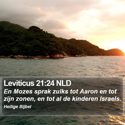 Leviticus 21:24 NLD Bible Verse Image
