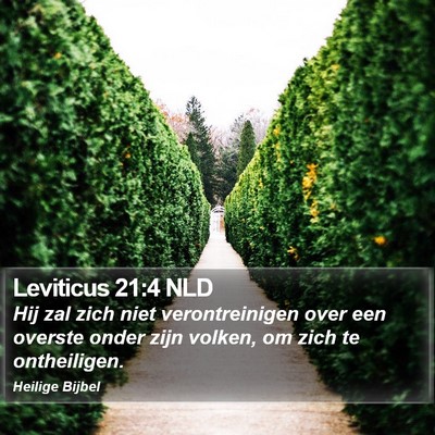 Leviticus 21:4 NLD Bible Verse Image