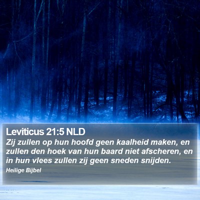 Leviticus 21:5 NLD Bible Verse Image