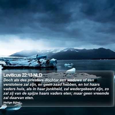 Leviticus 22:13 NLD Bible Verse Image