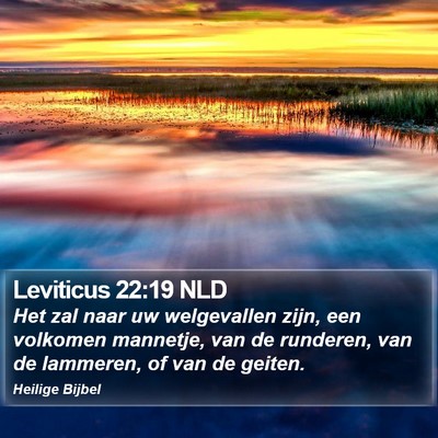 Leviticus 22:19 NLD Bible Verse Image
