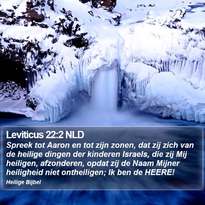 Leviticus 22:2 NLD Bible Verse Image