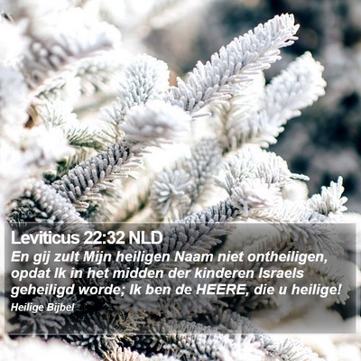Leviticus 22:32 NLD Bible Verse Image