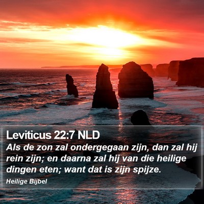 Leviticus 22:7 NLD Bible Verse Image