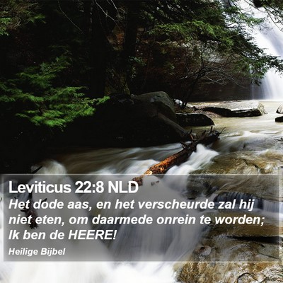 Leviticus 22:8 NLD Bible Verse Image