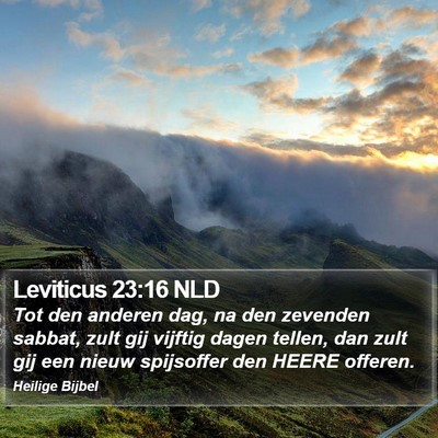 Leviticus 23:16 NLD Bible Verse Image