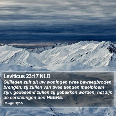 Leviticus 23:17 NLD Bible Verse Image