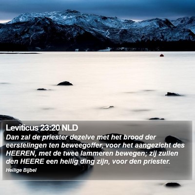 Leviticus 23:20 NLD Bible Verse Image