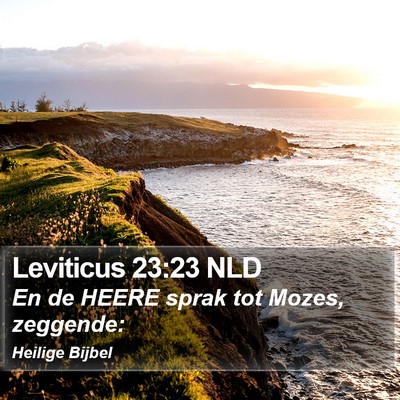 Leviticus 23:23 NLD Bible Verse Image
