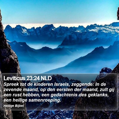 Leviticus 23:24 NLD Bible Verse Image