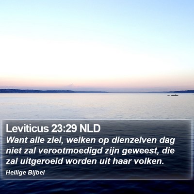 Leviticus 23:29 NLD Bible Verse Image