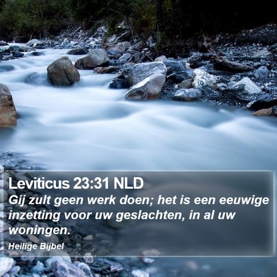 Leviticus 23:31 NLD Bible Verse Image