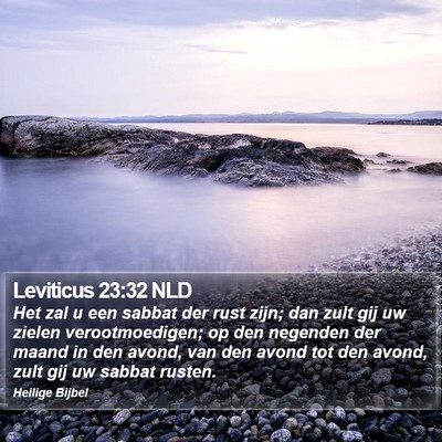 Leviticus 23:32 NLD Bible Verse Image