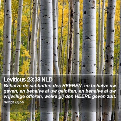 Leviticus 23:38 NLD Bible Verse Image