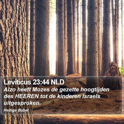 Leviticus 23:44 NLD Bible Verse Image