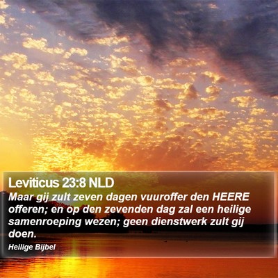 Leviticus 23:8 NLD Bible Verse Image