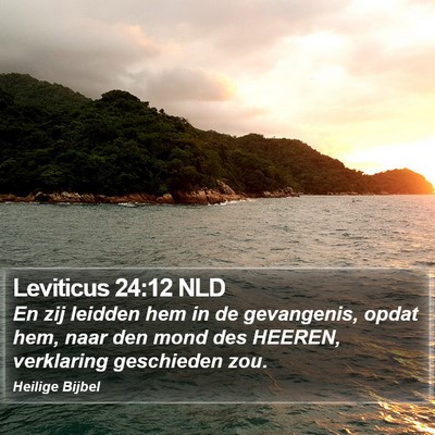 Leviticus 24:12 NLD Bible Verse Image