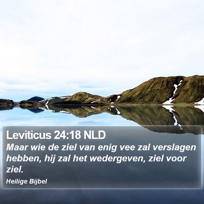 Leviticus 24:18 NLD Bible Verse Image