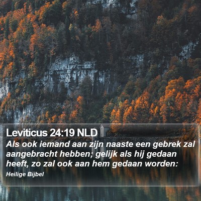 Leviticus 24:19 NLD Bible Verse Image
