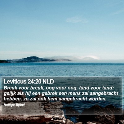 Leviticus 24:20 NLD Bible Verse Image