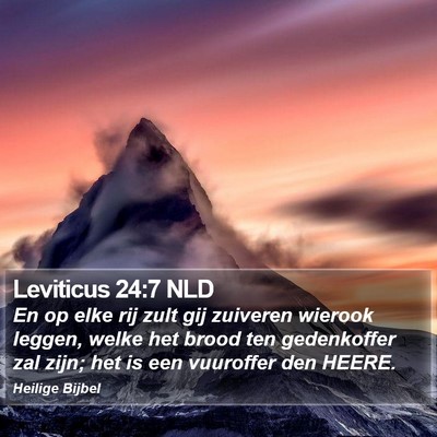 Leviticus 24:7 NLD Bible Verse Image