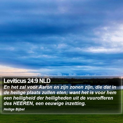 Leviticus 24:9 NLD Bible Verse Image