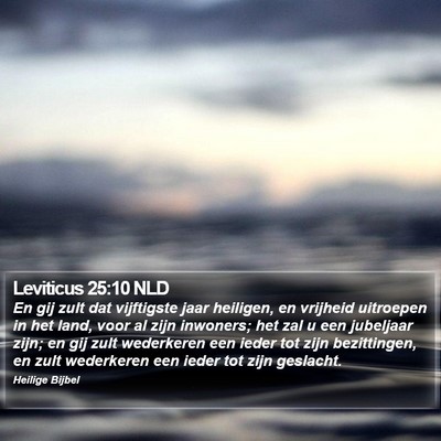 Leviticus 25:10 NLD Bible Verse Image