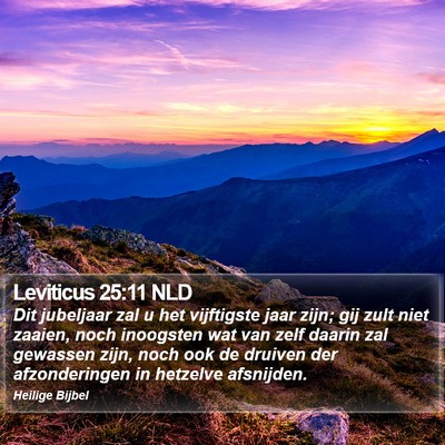 Leviticus 25:11 NLD Bible Verse Image