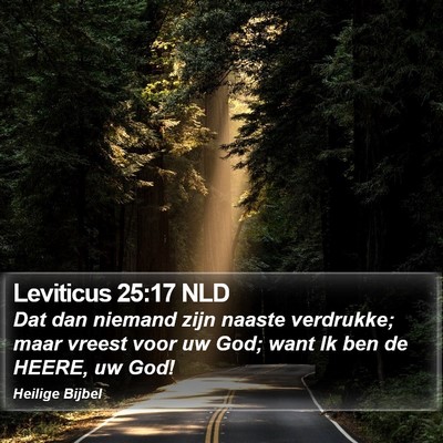 Leviticus 25:17 NLD Bible Verse Image