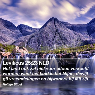 Leviticus 25:23 NLD Bible Verse Image