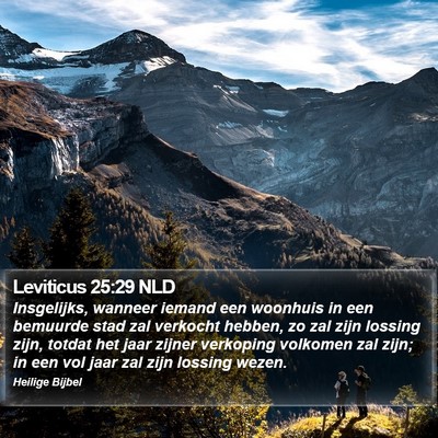 Leviticus 25:29 NLD Bible Verse Image