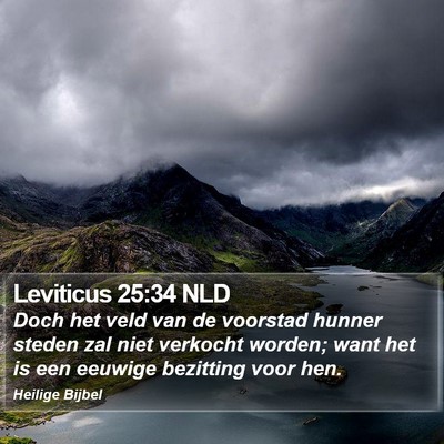 Leviticus 25:34 NLD Bible Verse Image
