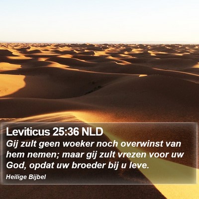 Leviticus 25:36 NLD Bible Verse Image